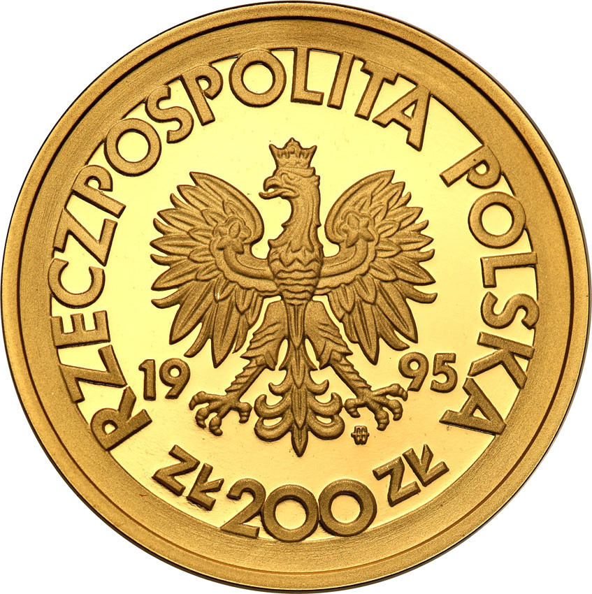 200 złotych 1995 Konkurs Chopinowski - F. Chopin NGC PF69 ULTRA CAMEO (2 MAX) - RZADKOŚĆ